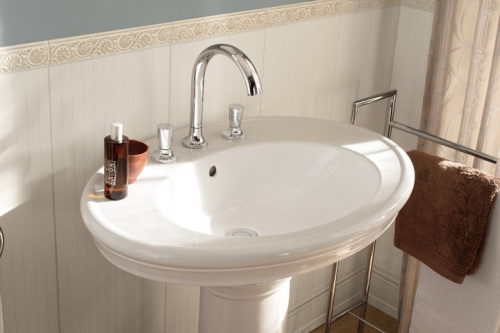 Раковина Villeroy&Boch Amadea 7185 A1R1, 75 x 57 см, с 3 отверстиями под смеситель