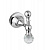 Крючок одинарный подвесной, cерия OLIMP, CEZARES, исполнение: бронза, фурнитура: swarovski