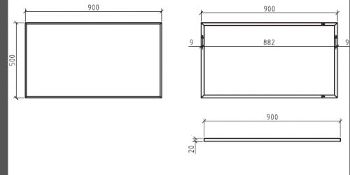 Зеркало BELBAGNO SPC-900 BELBAGNO SPC-900 