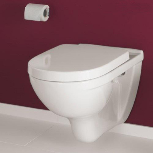 Унитаз подвесной Villeroy&Boch O.novo 5660HR01, безободковый с сиденьем Soft-Close, альпийский белый