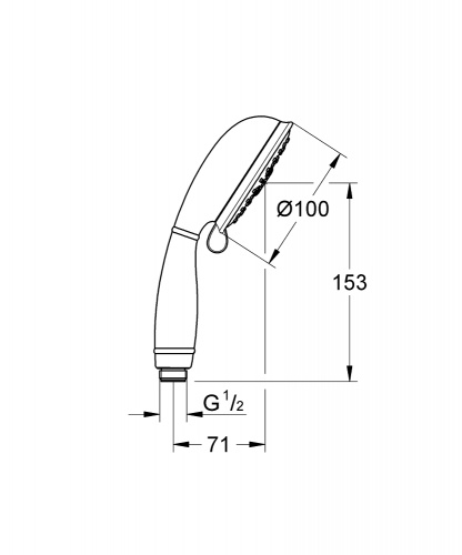 Ручной душ Grohe Tempesta 27608001 (27608000)