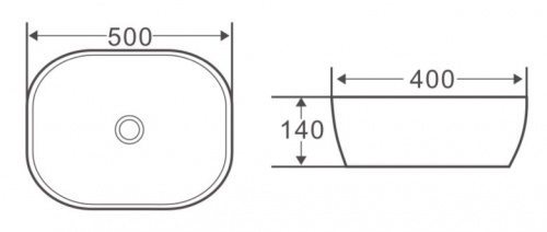 Раковина накладная, бежевая матовая, BelBagno BB1302, BB1302-H316