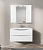 Зеркальный шкаф BELBAGNO MARINO-SPC-1000/750-2A-BL-P подвесной с двумя распашными дверцами с доводчиками, с подсветкой Bianco Lucido 