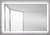 BELBAGNO SPC-MAR-1200-800-LED Зеркало с встроенным светильником и кнопочным выключателем SPC-MAR-1200-800-LED-BTN, 12W, 220-240V 