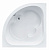Ванна акриловая Santek Канны 1WH111983 150 х 150 см с монтажным комплектом 1WH112432