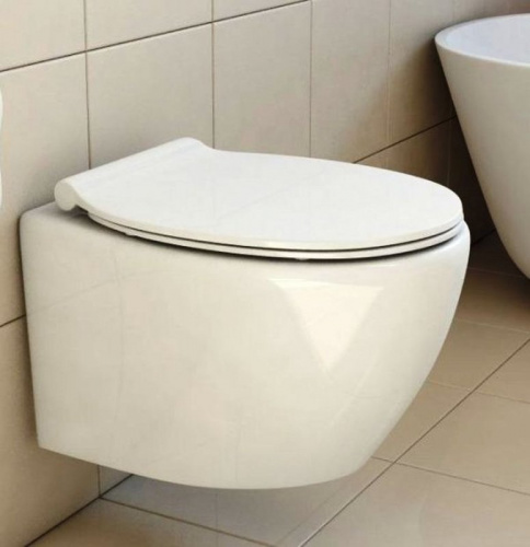Сиденье быстросъемное, дюропласт, soft close, металлическое крепление, BB2020-1SC