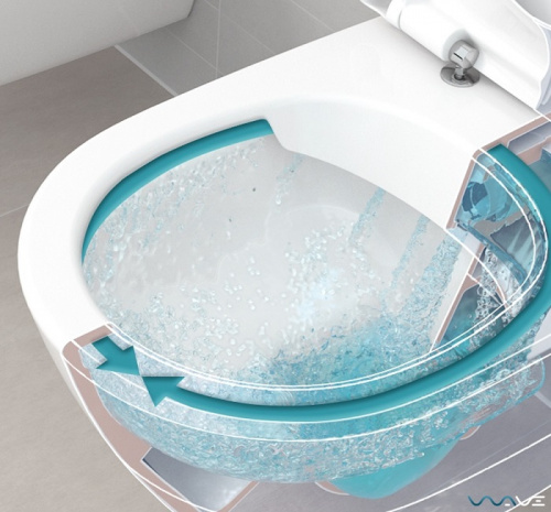 Унитаз подвесной Villeroy&Boch O.novo 5660HR01, безободковый с сиденьем Soft-Close, альпийский белый