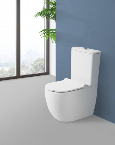 Чаша унитаза безободкового, P-trap BelBagno, серия SFERA-R Новинка 2020