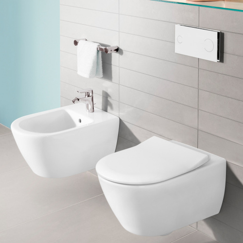Унитаз подвесной Villeroy&Boch Subway 2.0 5614R201 alpin, крышка с микролифтом
