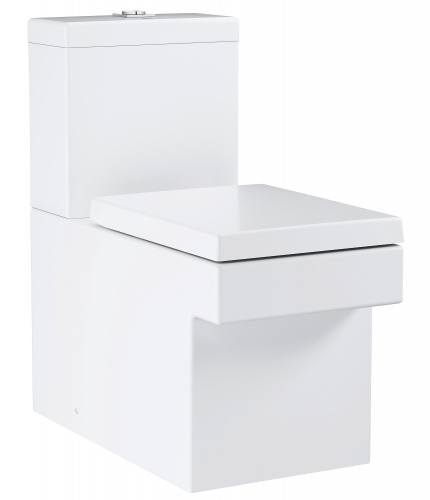 Унитаз компакт, безободковый Grohe Cube Ceramic 3948400H крышка микролифт