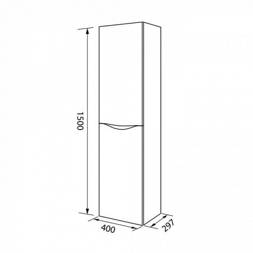 Шкаф-пенал IDDIS Cloud 40 подвесной белый (CLO40W0i97)
