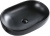 Раковина накладная керамическая, чёрная матовая BelBagno BB1084, BB1084-H301