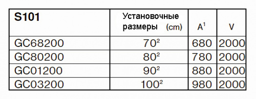 Душевая дверь в проем Riho Scandic S-101 GC68200, 67,8-68,2*200 см
