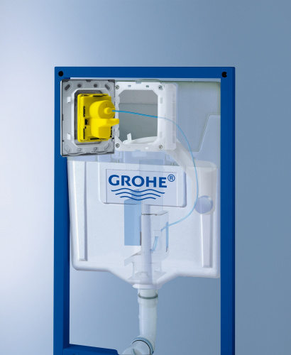 Инсталляция Grohe Rapid SL 38813001 для подвесного унитаза в комплекте с крепежом и кнопкой