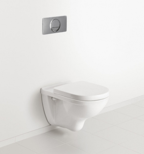 Унитаз подвесной Villeroy&Boch O.novo 5660HR01, безободковый с сиденьем Soft-Close, альпийский белый