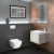 Унитаз подвесной, безободковый Villeroy&Boch Legato 5663R001, с крышкой сидением Legato line 9M95S101