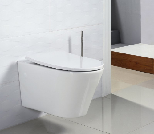 Унитаз подвесной BelBagno Flay-R BB506CH, безободковый
