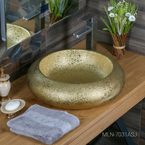 Раковина MELANA MLN-7031ASJ (золото)