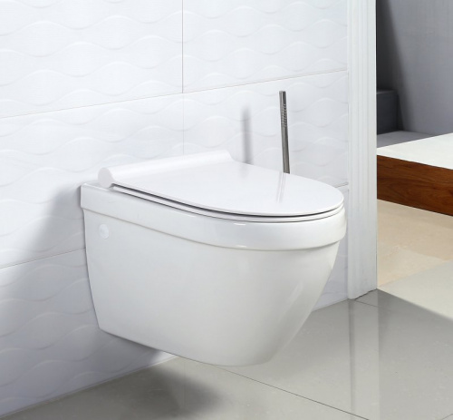 Унитаз подвесной BelBagno Cento-R BB509CH, безободковый