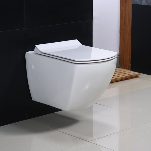 Унитаз подвесной BelBagno Carina BB514CHR, безободковый