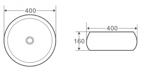 Раковина BelBagno BB1065 накладная 40x40x16 см