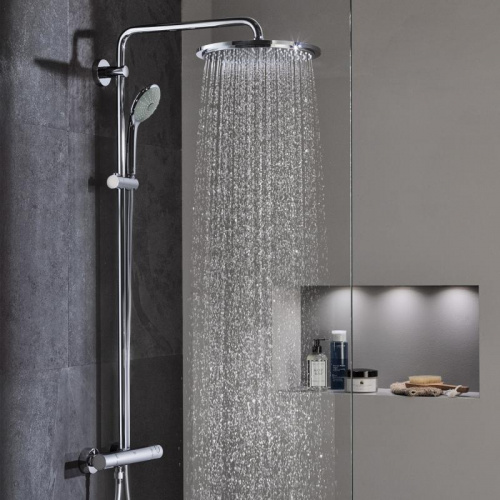 Душевая система с термостатом Grohe Euphoria 26075000, хром