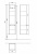 Пенал Villeroy&Boch Subway 2.0, A710 00FQ графитовый дуб, петли справа, 35*37*165 см